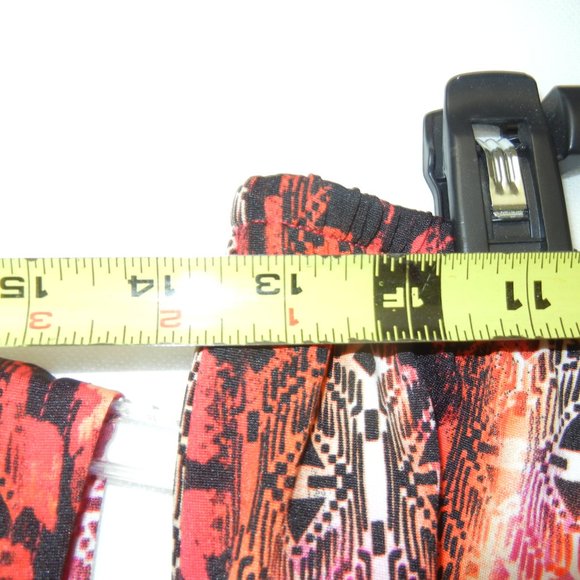 2 Piece Skirt Set Medium Sleeveless Crew Neck Top Midi Vintage Stretch Graphic - Picture 8 of 12